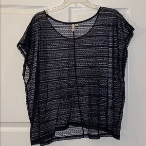 Black Lace Layering shirt